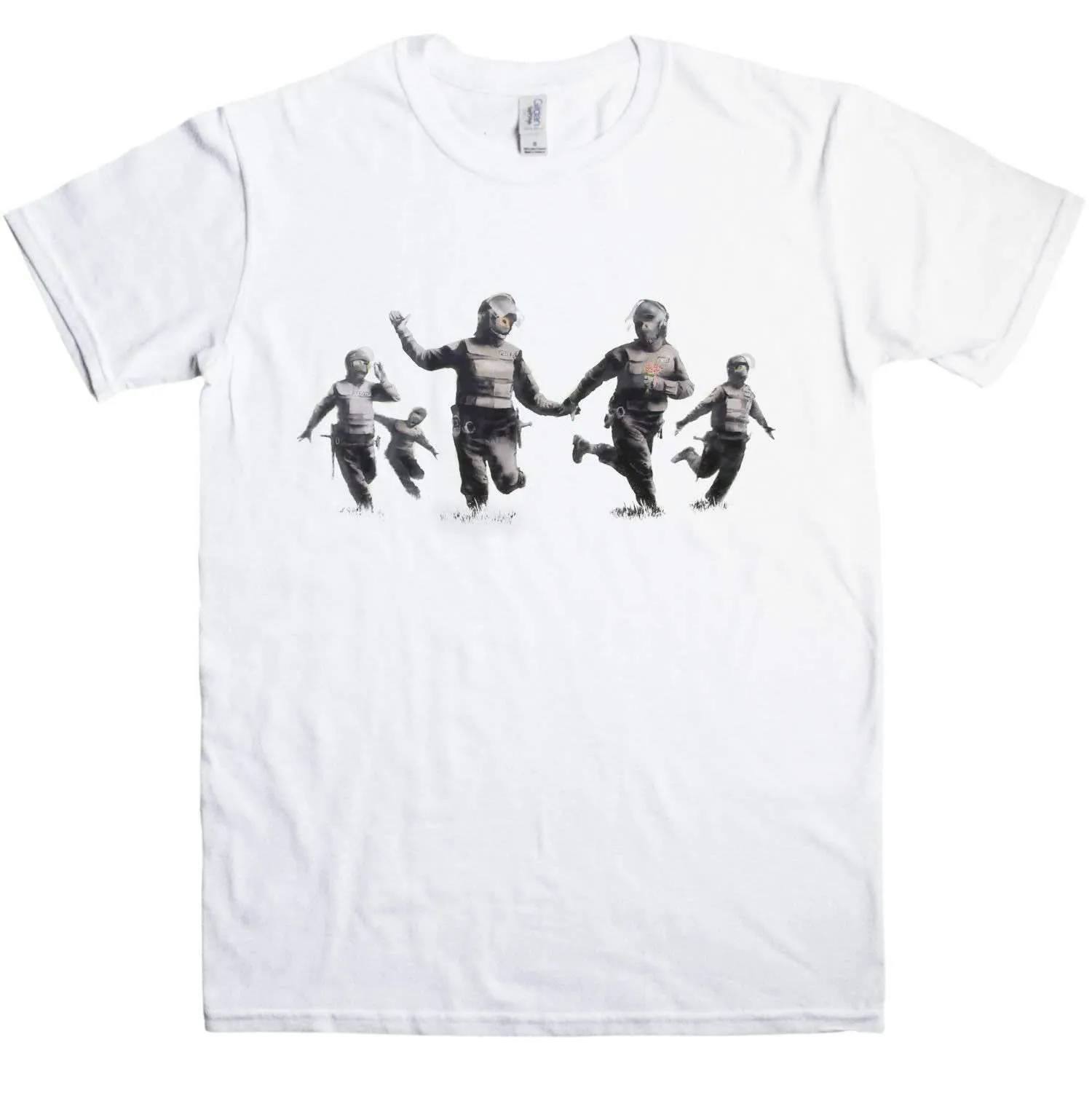Banksy Riot Coppers T-Shirt sold by 8Ball