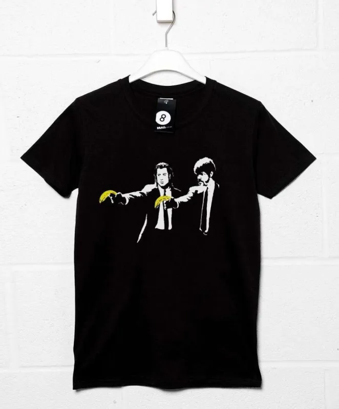Banksy Pulp Fiction Bananas T-Shirt sold by 8Ball
