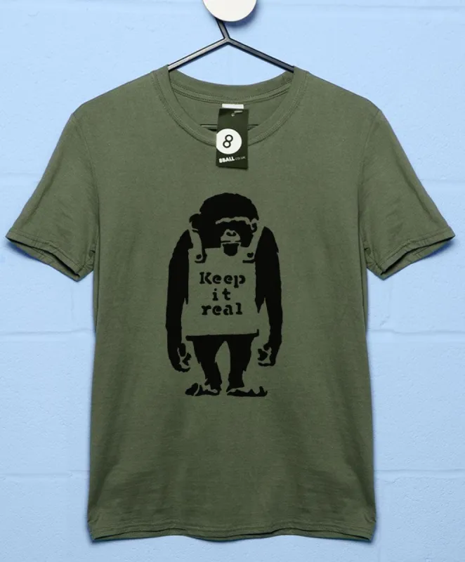 Banksy Keep It Real T-Shirt sold by 8Ball