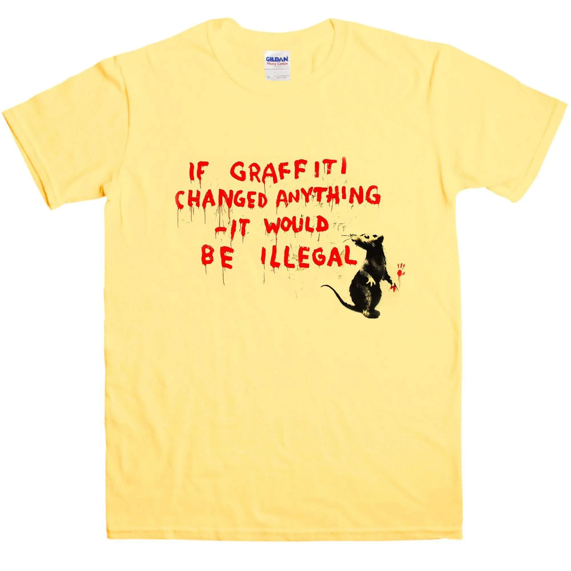 Banksy If Grafitti Changed Anything T-Shirt sold by 8Ball product image thumbnail 4