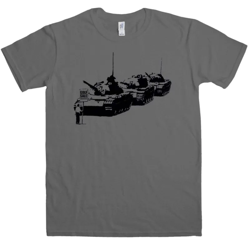 Banksy Golf Sale T-Shirt sold by 8Ball