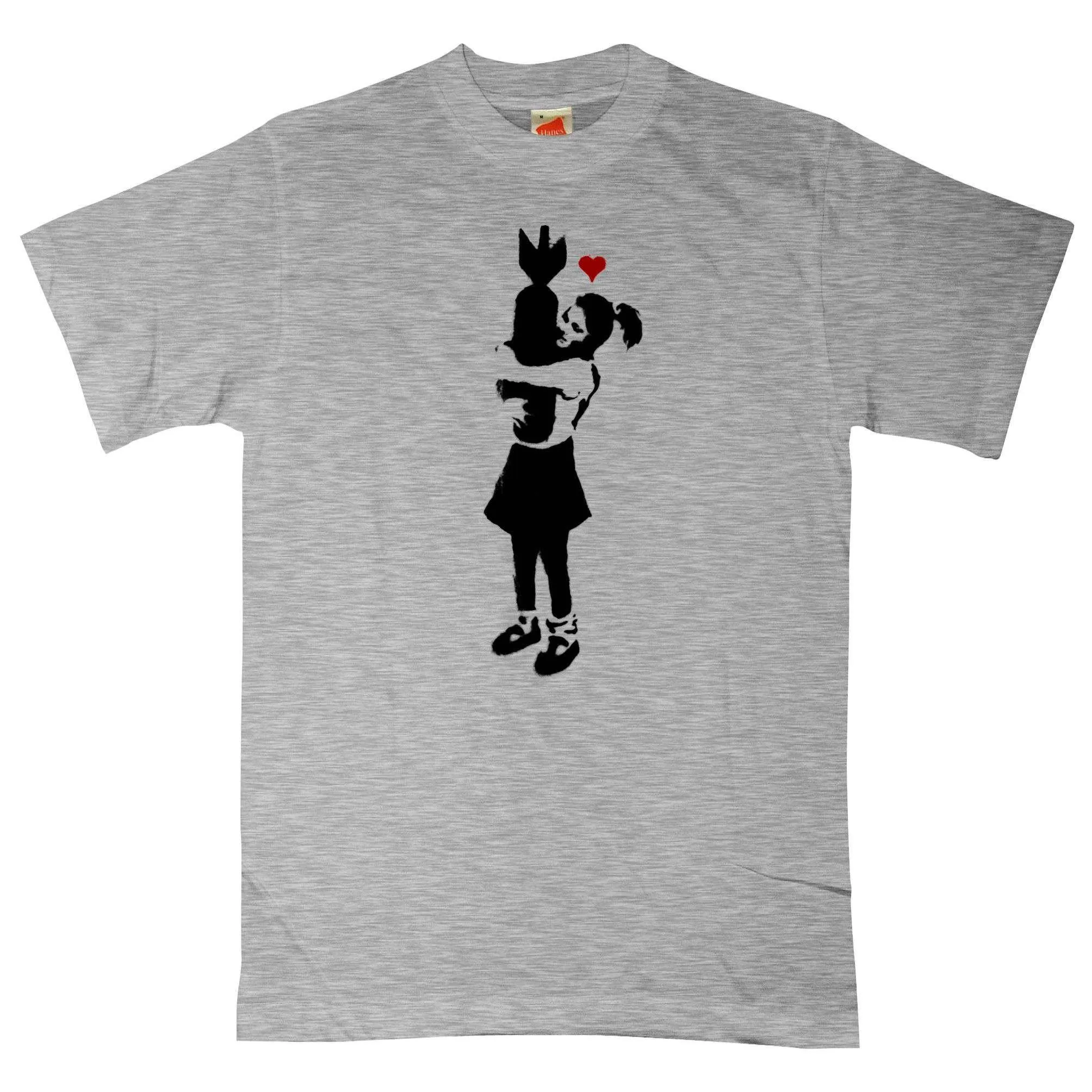 Banksy Girl With Bomb T-Shirt sold by 8Ball product image thumbnail 4