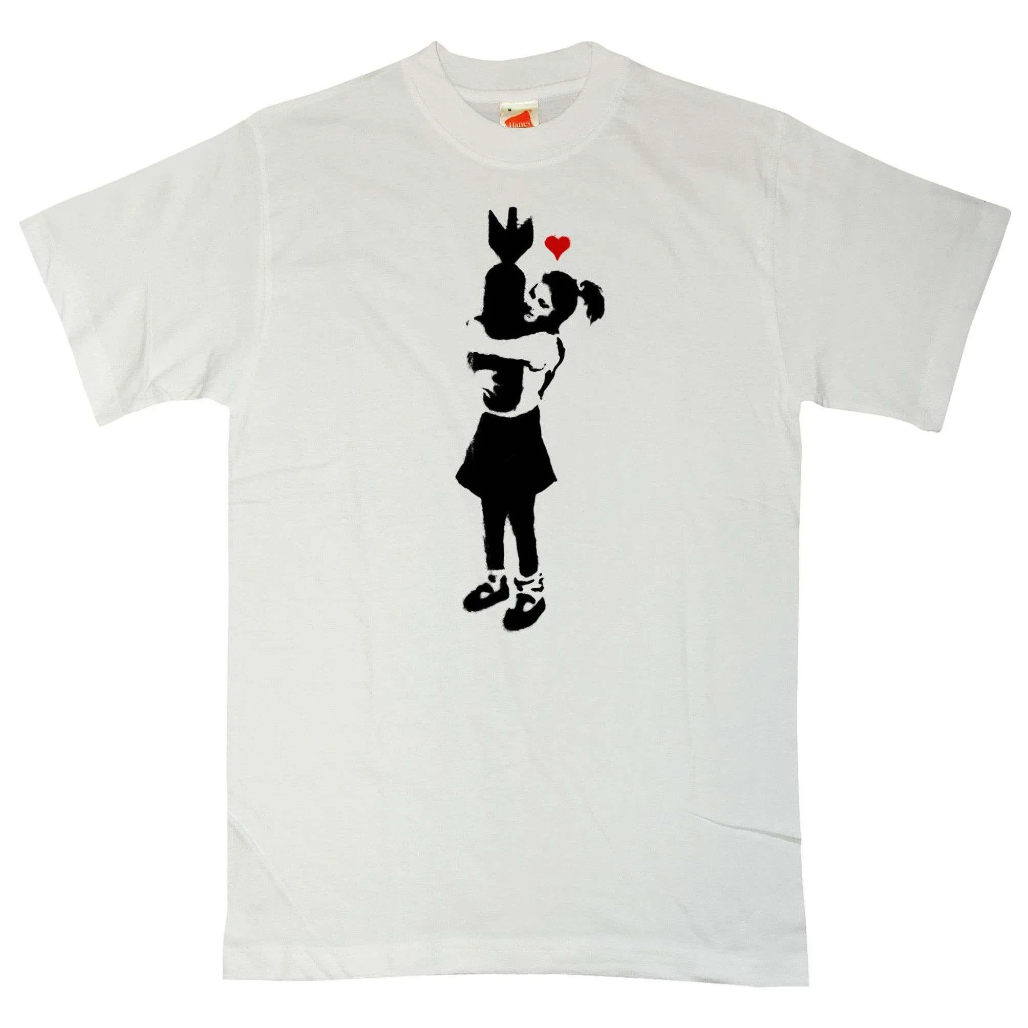 Banksy Girl With Bomb T-Shirt sold by 8Ball
