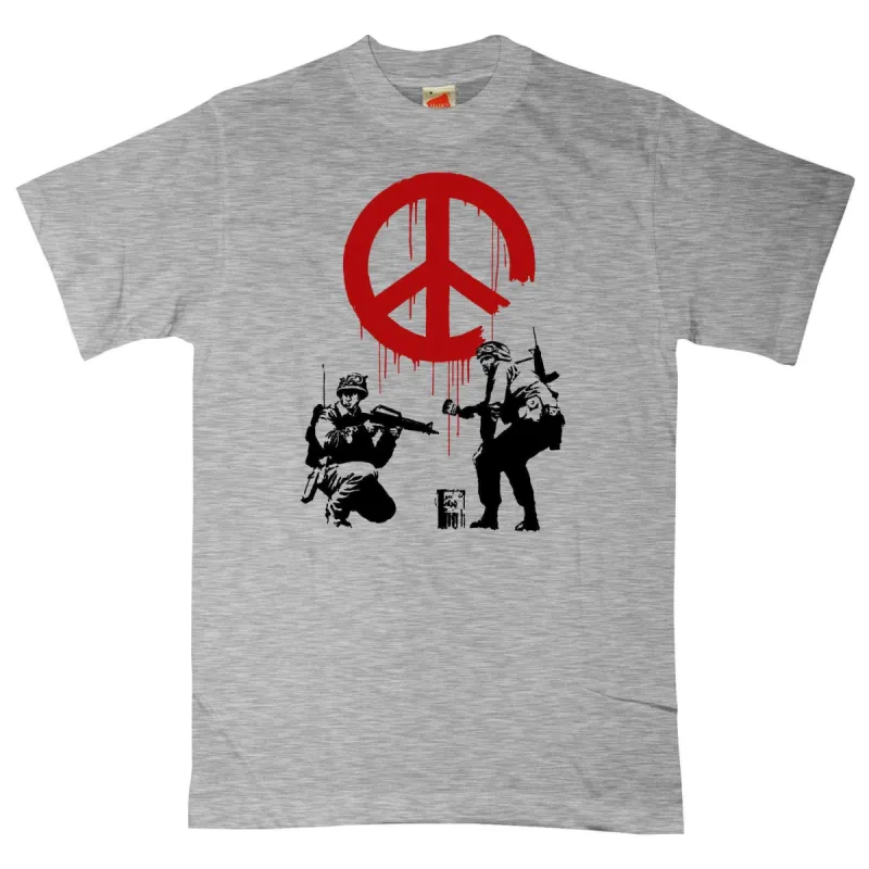 Banksy CND Soldiers T-Shirt sold by 8Ball