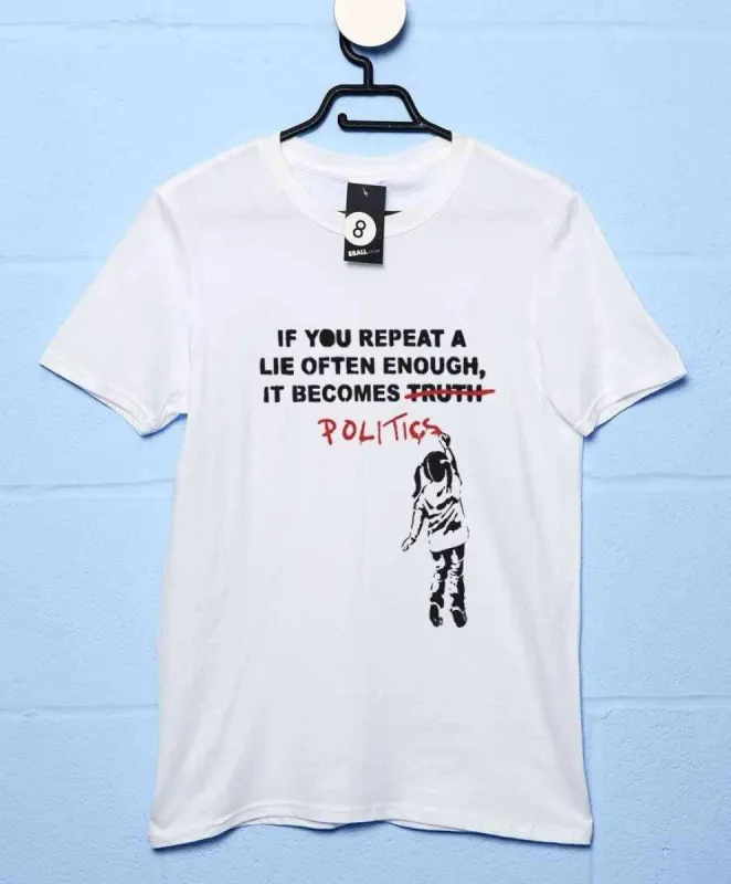Banksy Politics T-Shirt sold by 8Ball