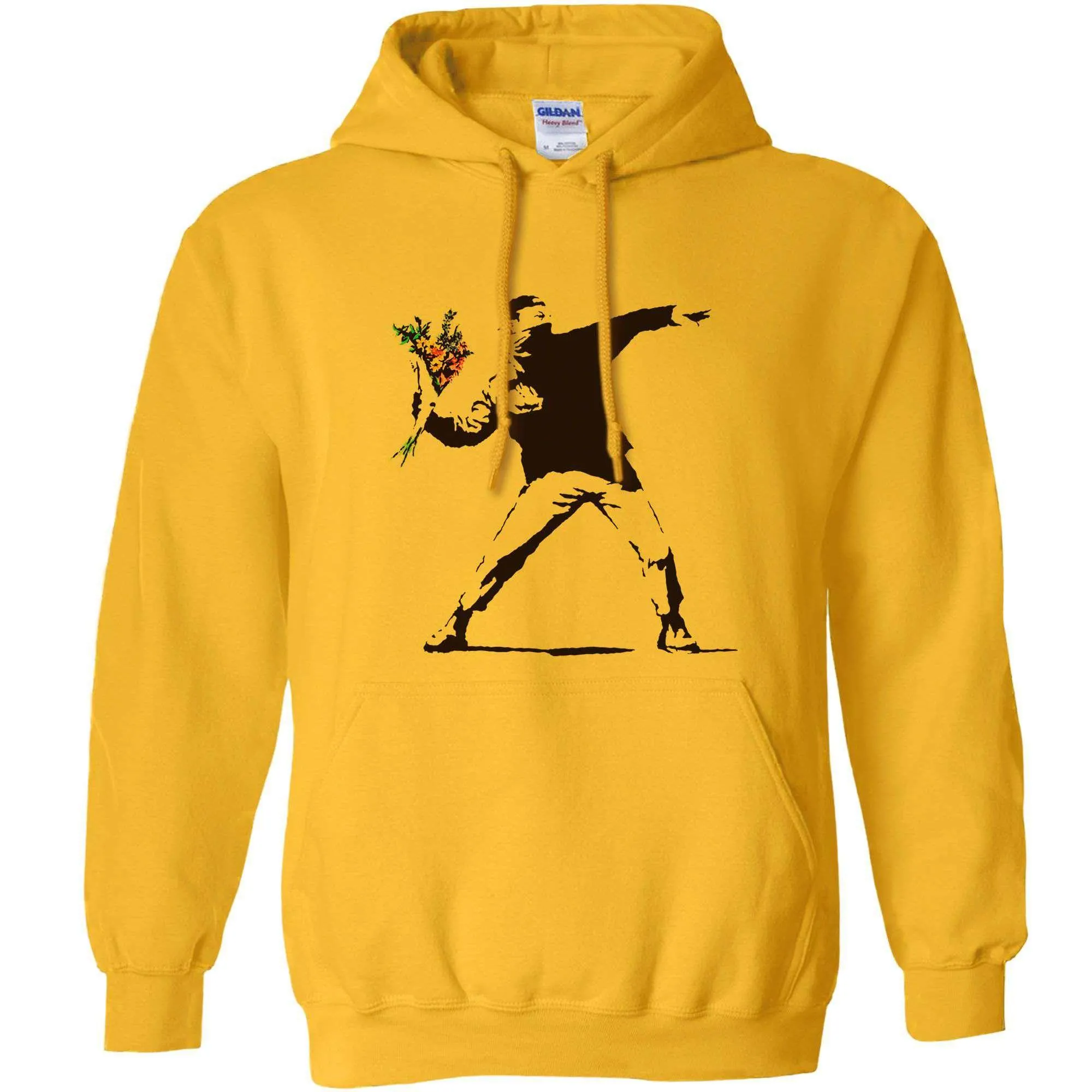 Banksy Throwing Flowers Hoodie sold by 8Ball