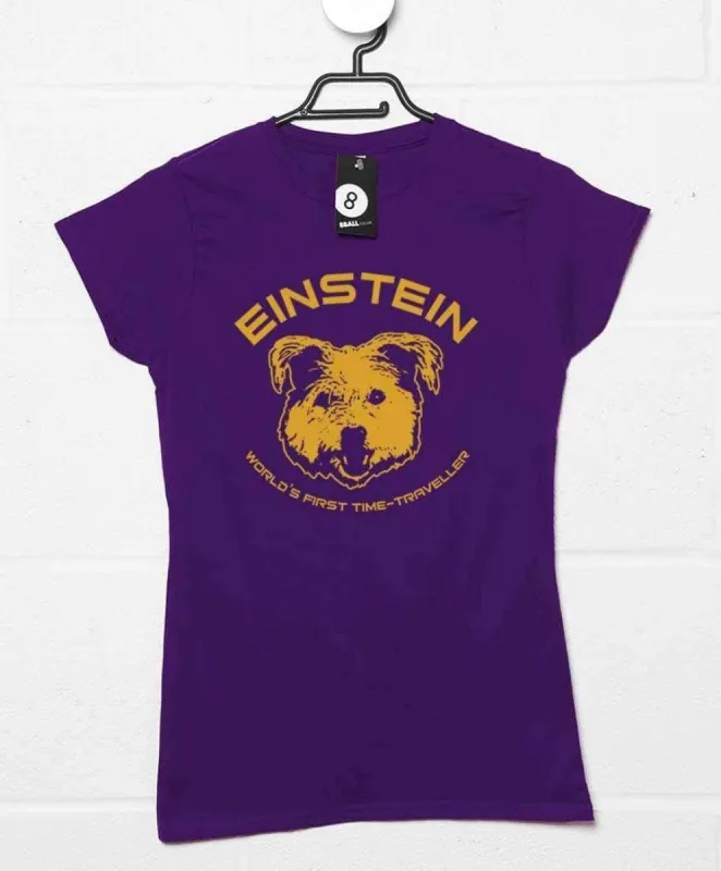 Einstein First Time Traveller Womens Fitted T-Shirt sold by 8Ball