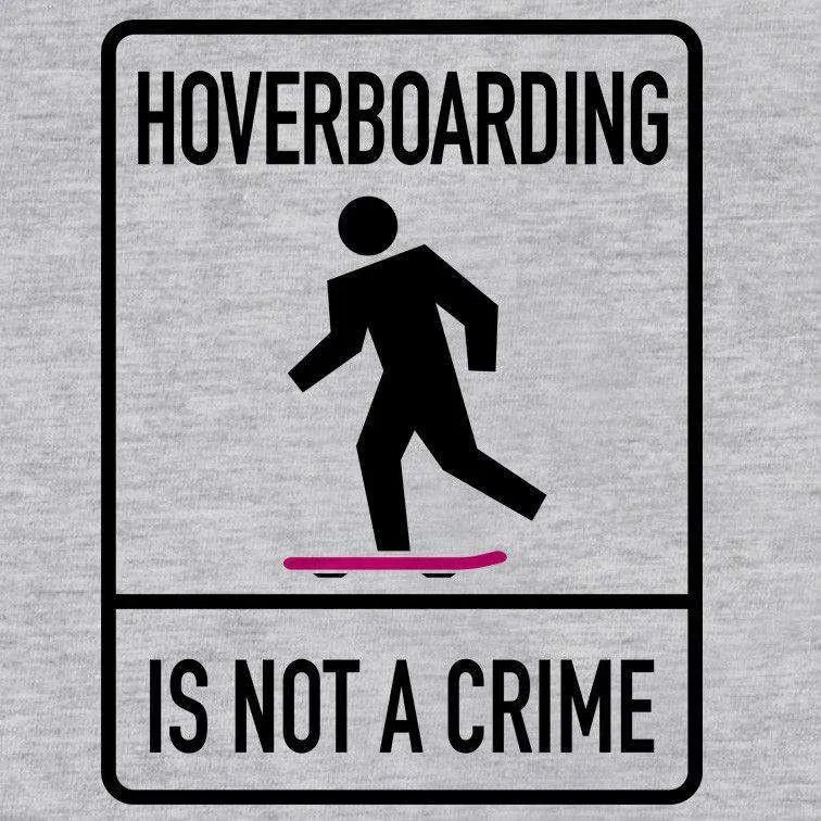 Hover Boarding Is Not A Crime T-Shirt sold by 8Ball product image thumbnail 2