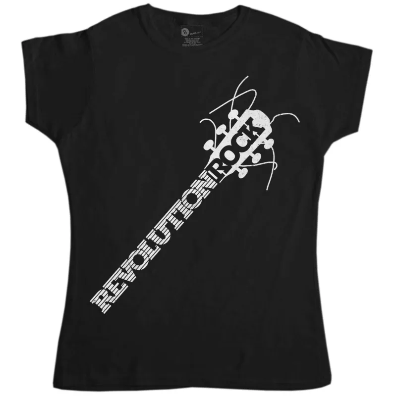 Revolution Rock Fitted Womens T-Shirt As Worn By Joan Jett And Kristen Stewart sold by 8Ball