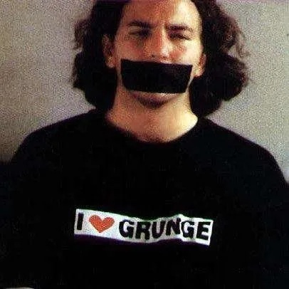 I Love Grunge T-Shirt As Worn By Eddie Vedder sold by 8Ball product image thumbnail 2