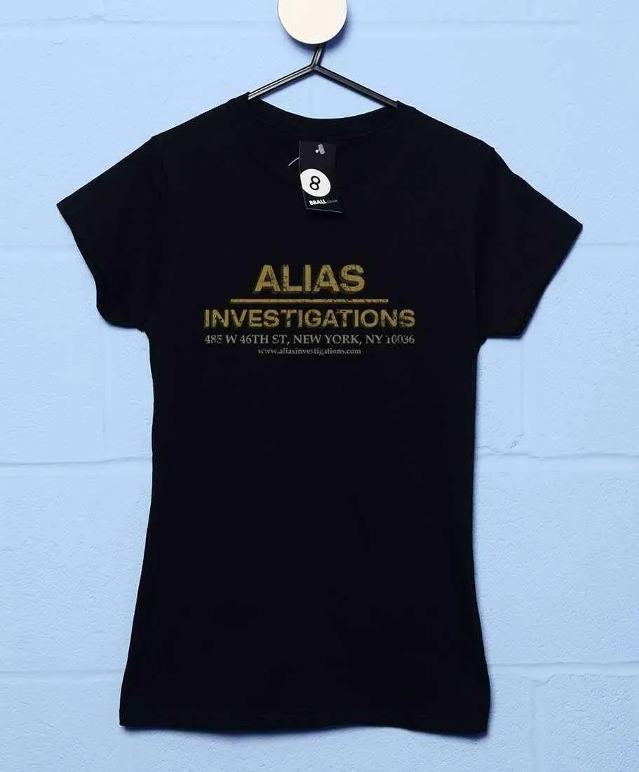 Alias Investigations Fitted Womens T-Shirt sold by 8Ball