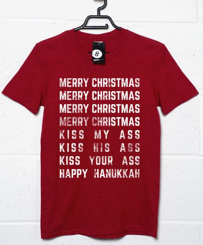 Merry Christmas Kiss My Ass T-Shirt sold by 8Ball