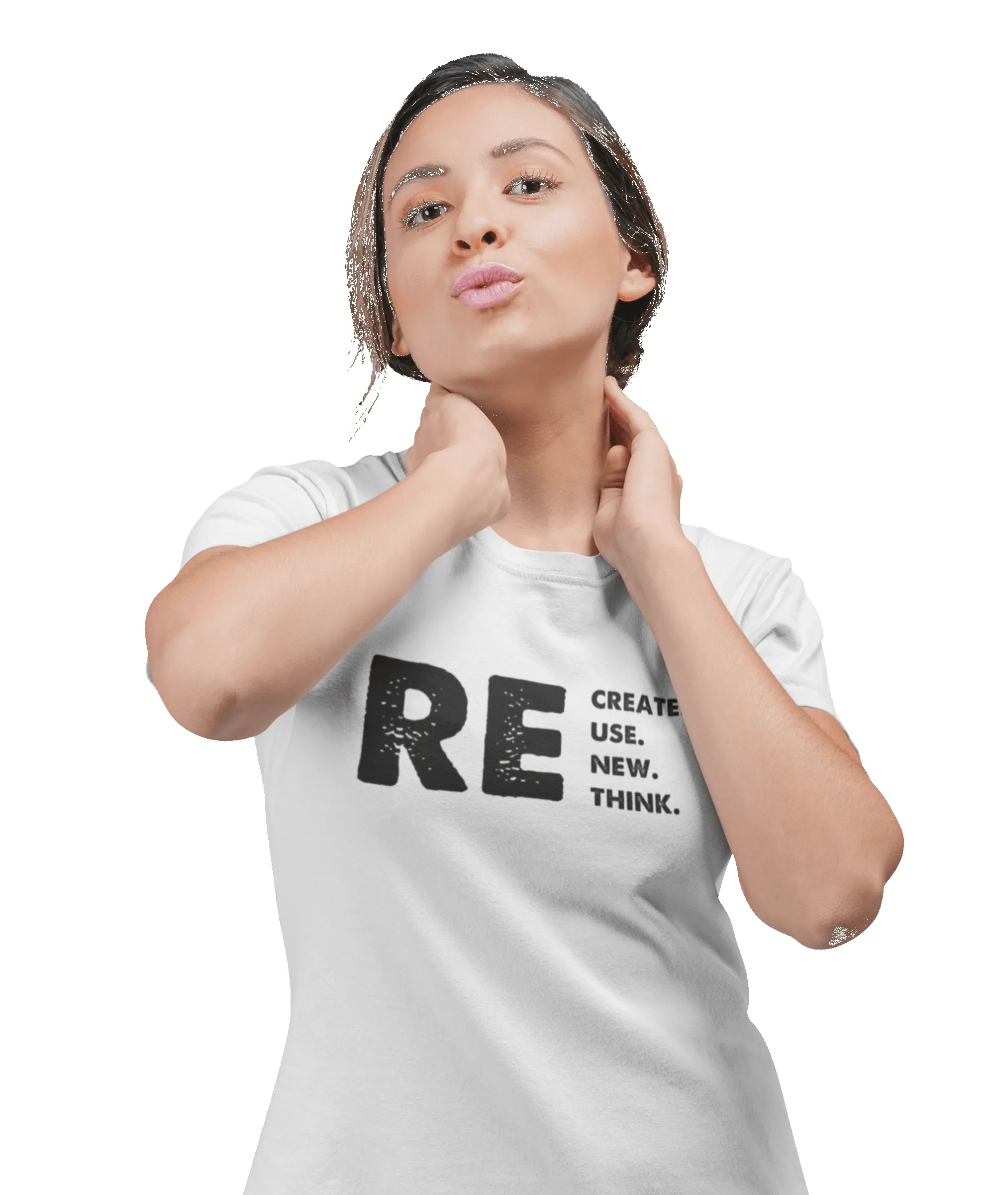 Recreate Reuse Renew Rethink T-Shirt sold by 8Ball product image thumbnail 3