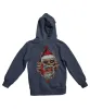Skull Santa Peek-A-Boo Back Printed Christmas Hoodie sold by 8Ball