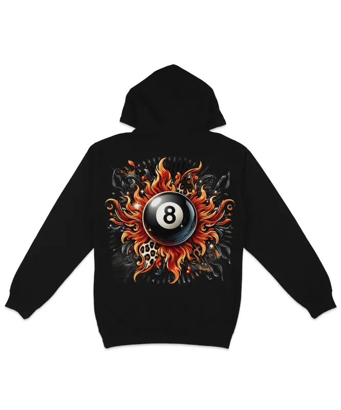 Shocking 8 Ball Back Printed Hoodie sold by 8Ball