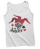 Joker Skull Tattoo Design Adult Womens Vest Top sold by 8Ball