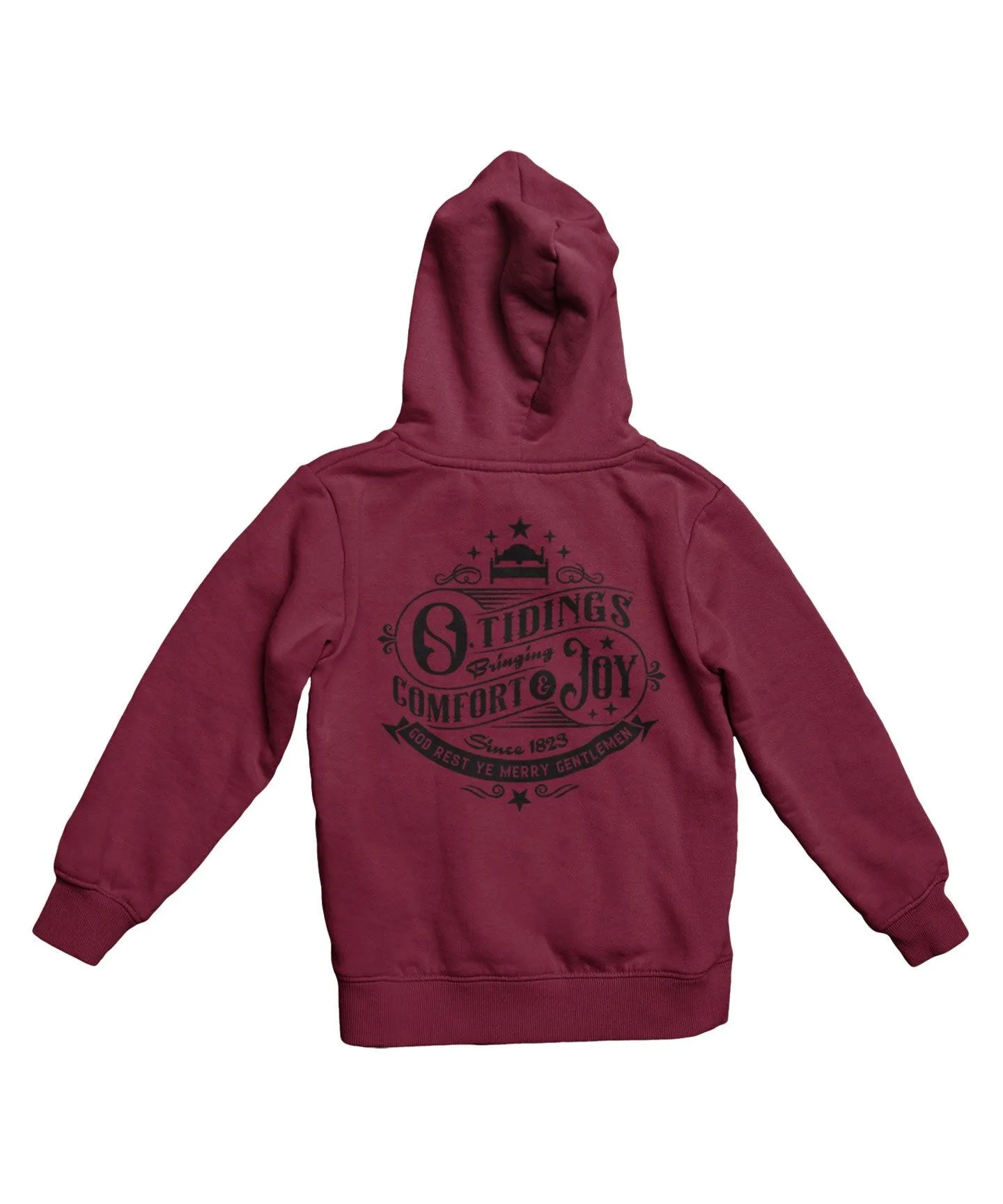 Tidings of Comfort and Joy Back Printed Christmas Hoodie sold by 8Ball product image thumbnail 3