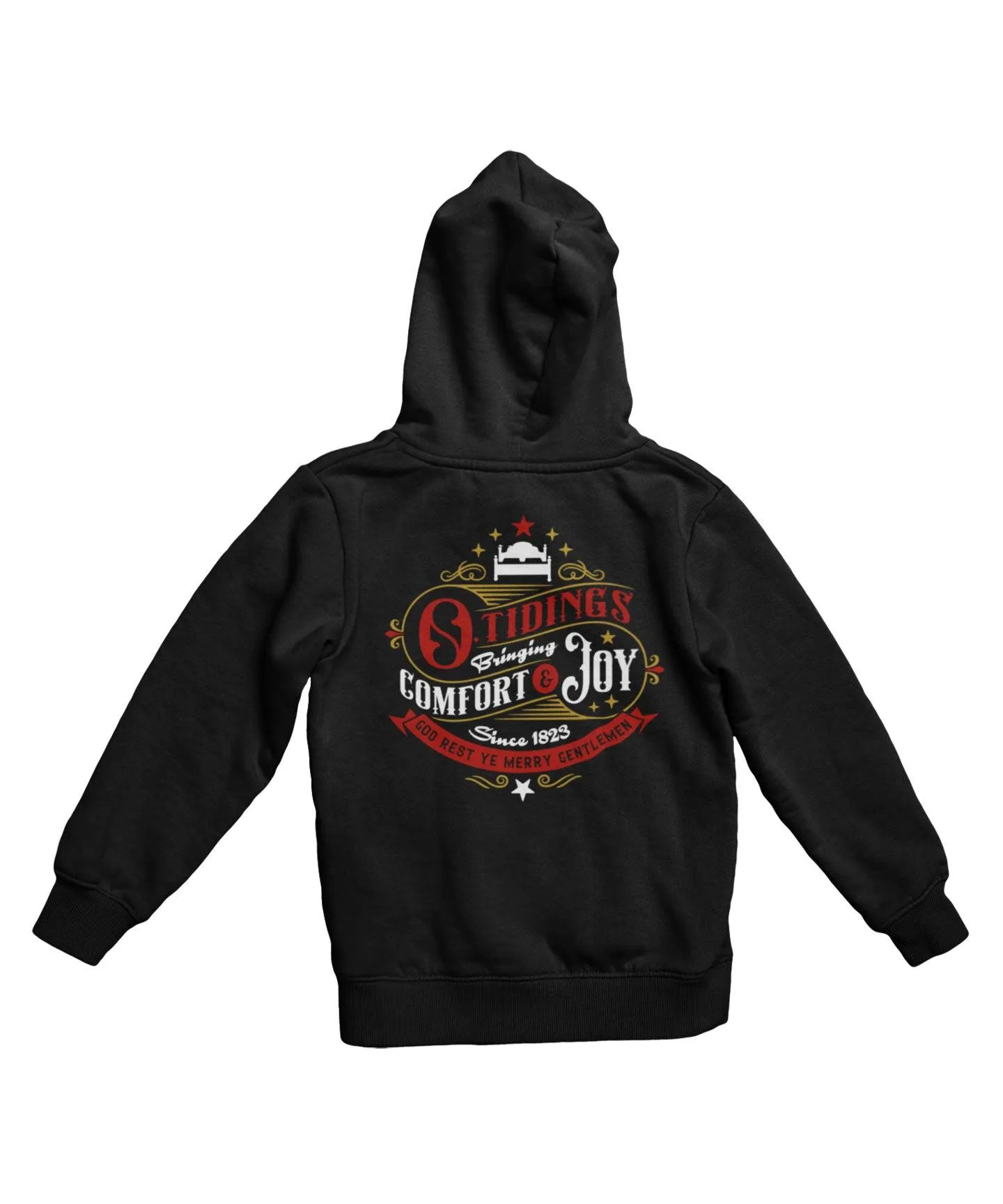 Comfort and Joy Colour Back Printed Christmas Hoodie sold by 8Ball product image thumbnail 3