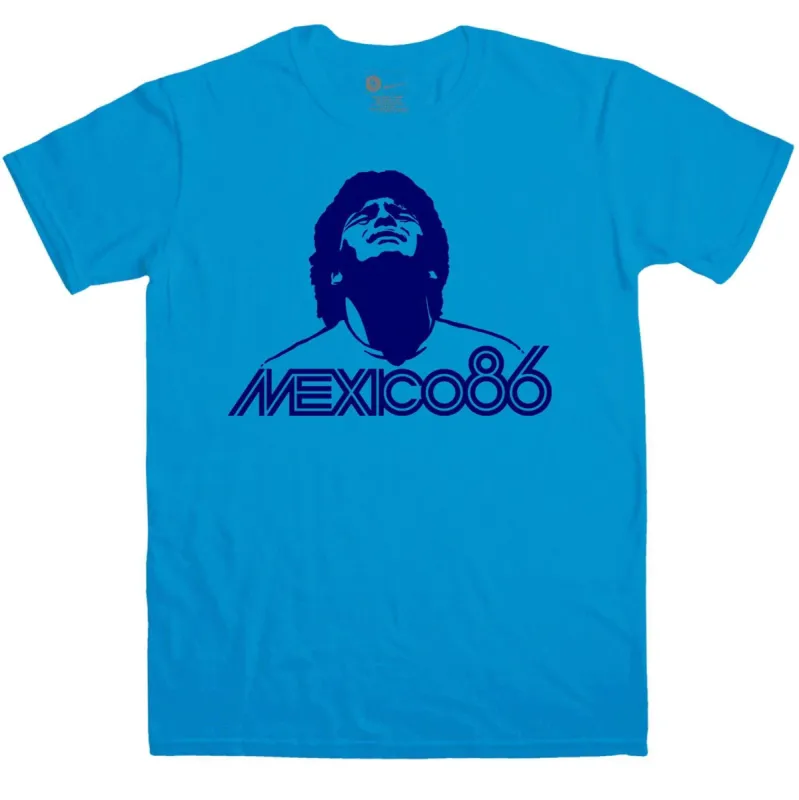 Football Maradona Mexico 86 T-Shirt sold by 8Ball