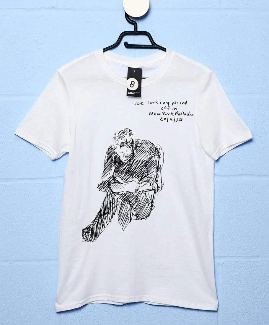 The Clash Joe Strummer Pissed Off By Ray Lowry T-Shirt sold by 8Ball