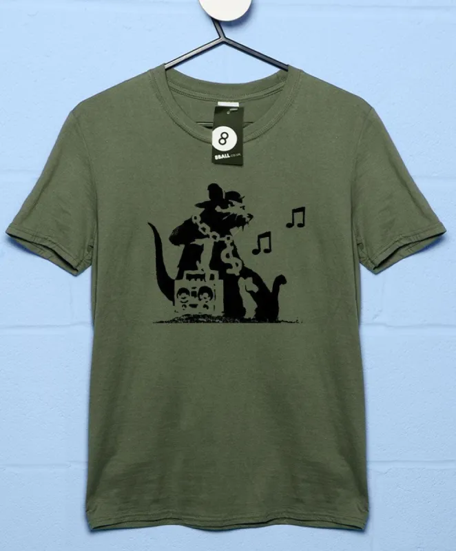 Banksy Ghetto Rat T-Shirt sold by 8Ball