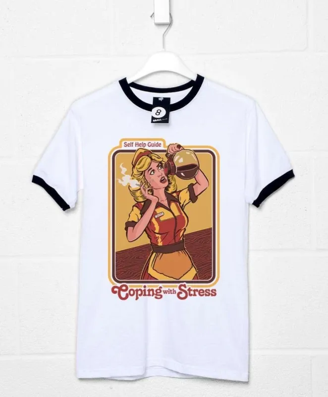 Steven Rhodes Coping With Stress Ringer T-Shirt sold by 8Ball