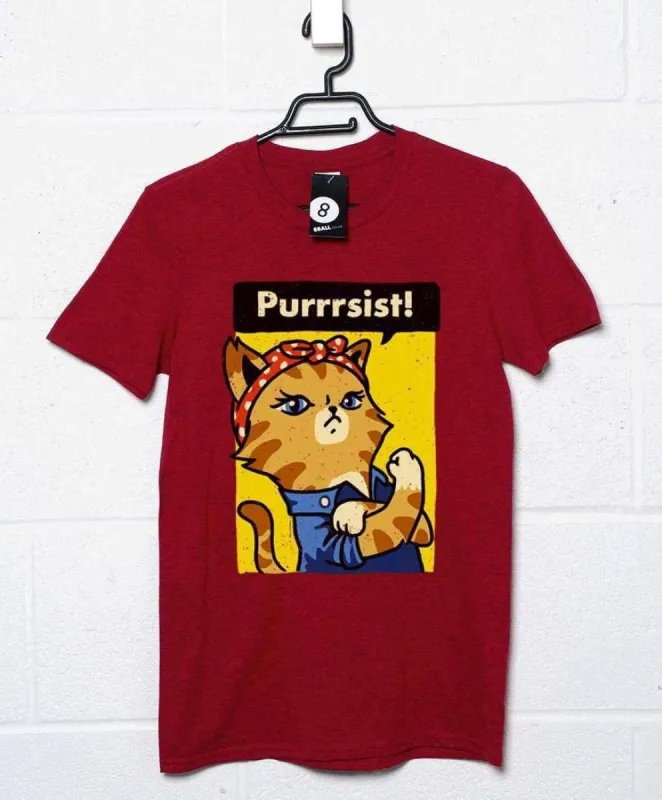 Purrrsist Unisex T-Shirt sold by 8Ball