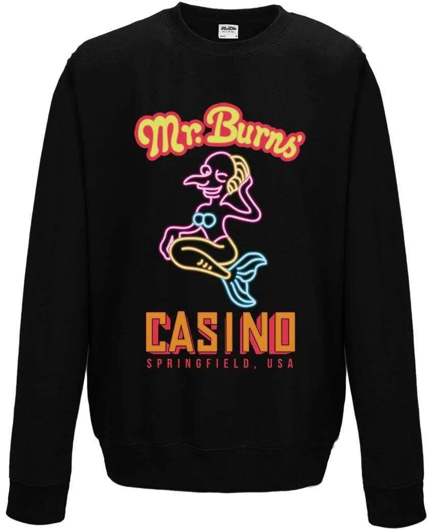 Mr Burns Casino Sweatshirt sold by 8Ball