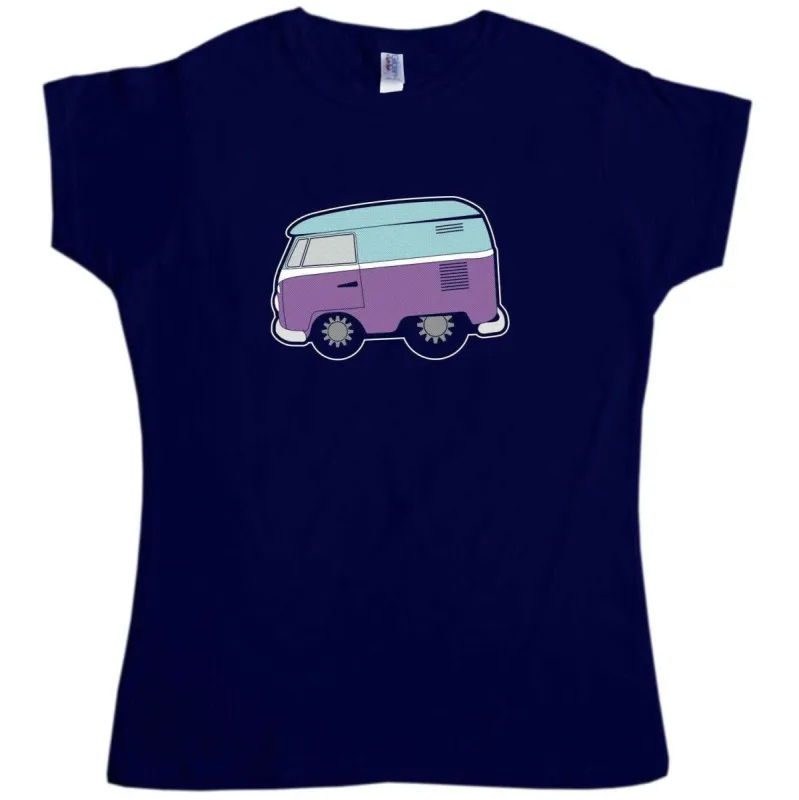 Halftone Camper Womens Style T-Shirt sold by 8Ball