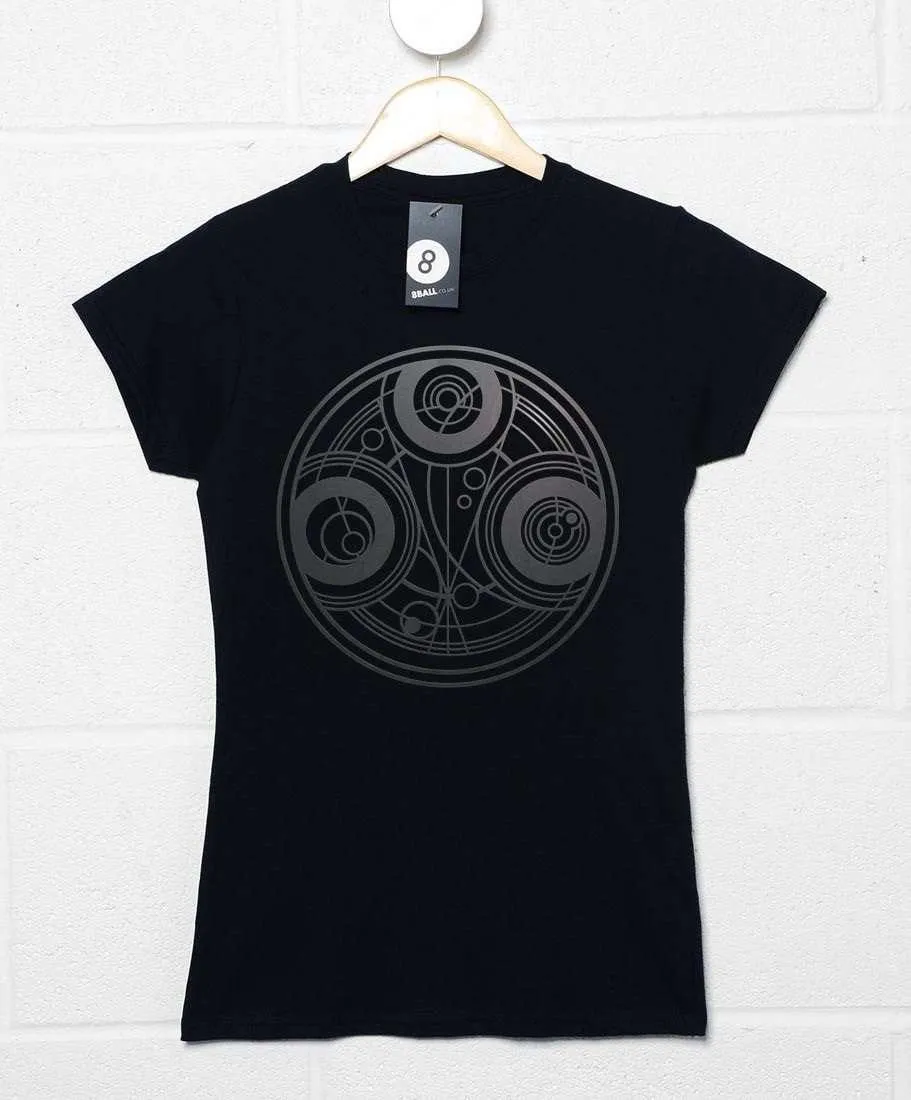 Timelord Symbol Fitted Womens T-Shirt sold by 8Ball