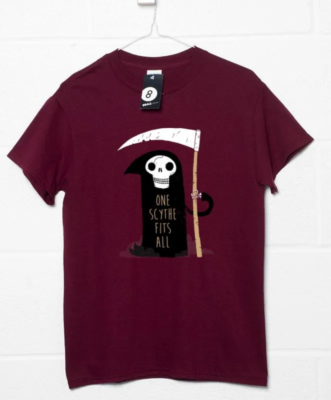 One Scythe Fits All DinoMike T-Shirt sold by 8Ball