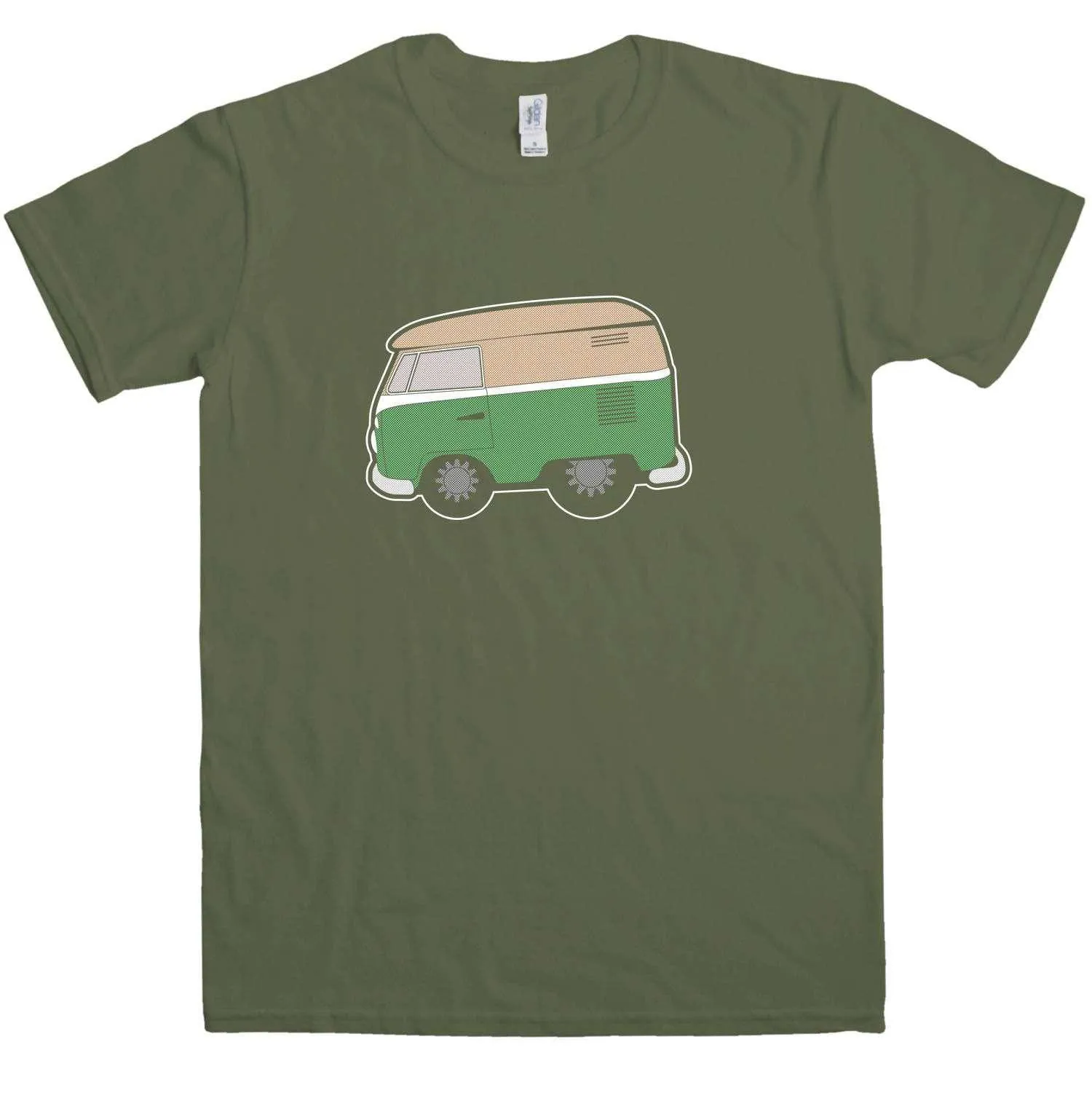 Halftone Camper T-Shirt sold by 8Ball