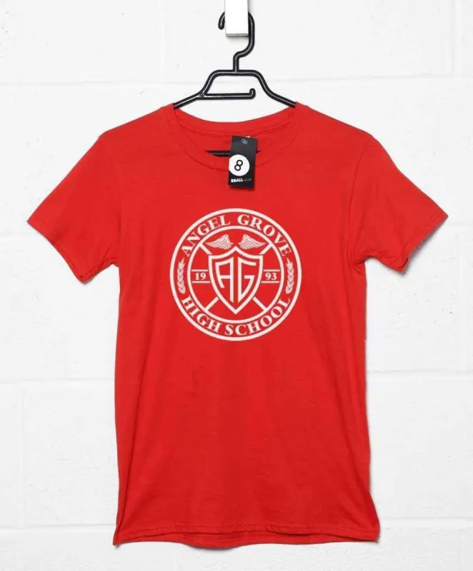 Angel Grove Circular Logo T-Shirt Inspired By Power Rangers sold by 8Ball
