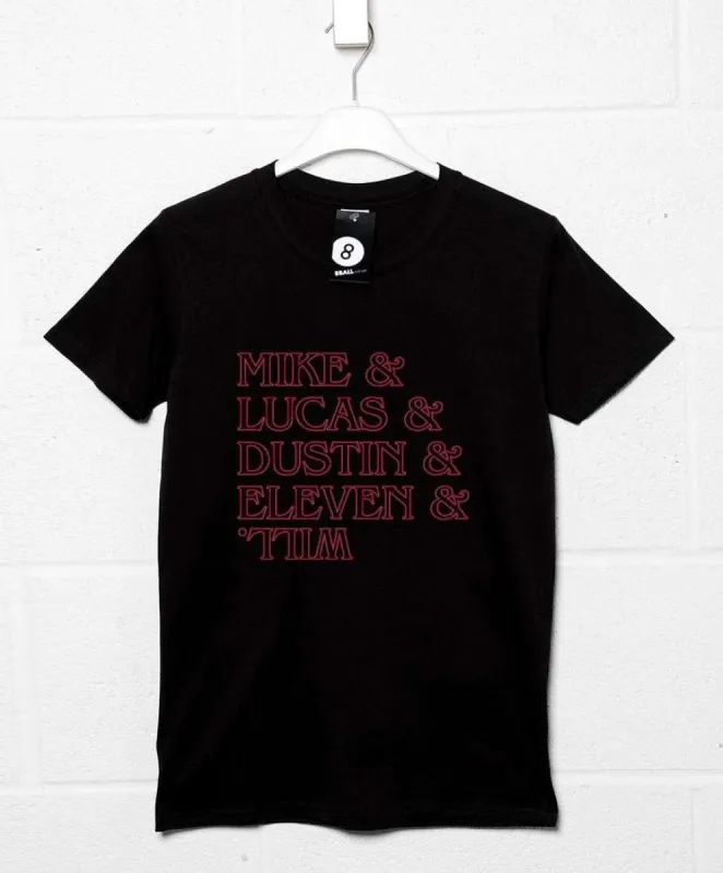 Stranger Names T-Shirt sold by 8Ball