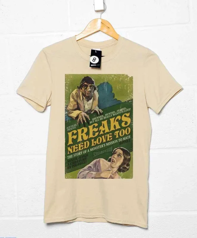 Deathray Freaks Need Love Too T-Shirt sold by 8Ball