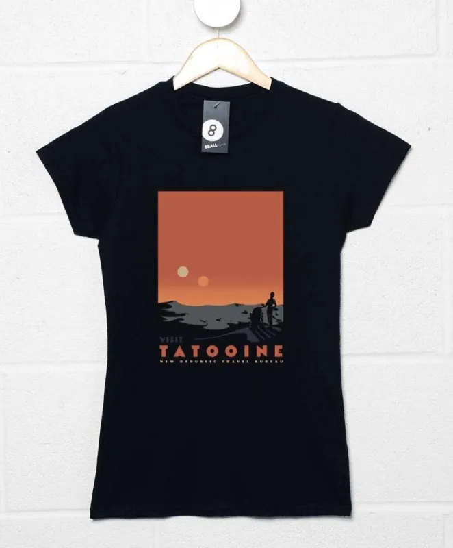 Visit Tatooine Womens Fitted T-Shirt sold by 8Ball