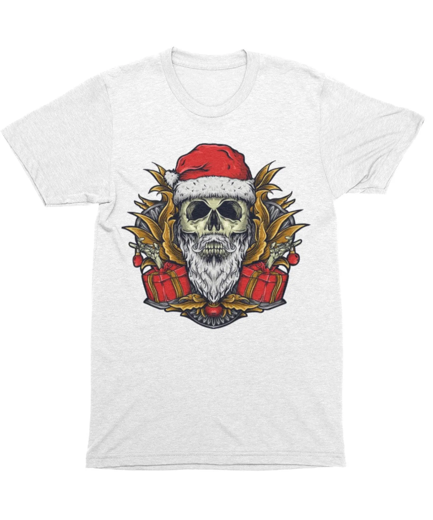 Skull Santa Unisex Christmas T-Shirt sold by 8Ball product image thumbnail 2
