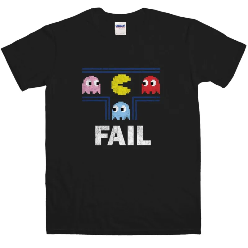 Pac Man Fail T-Shirt sold by 8Ball