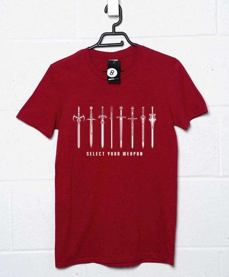 Select Your Weapon Legendary Swords T-Shirt sold by 8Ball