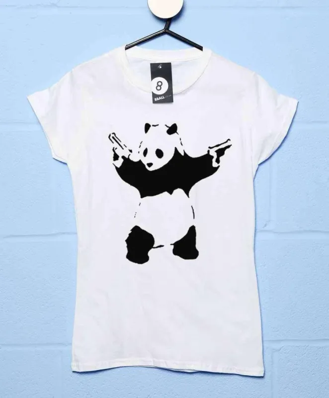 Banksy Panda T-Shirt for Women sold by 8Ball