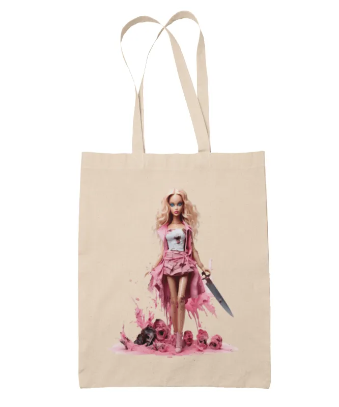 Murdering Gothic Barbie Tote Bag sold by 8Ball