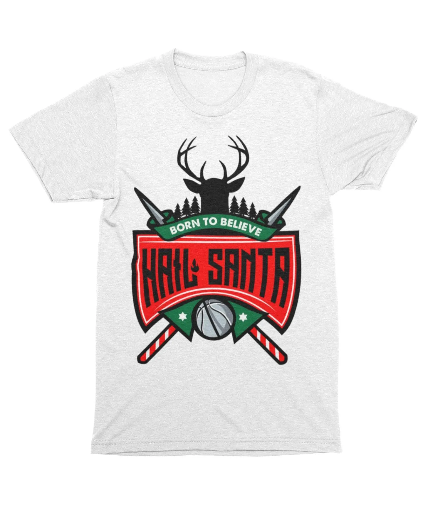 Hail Santa Unisex Christmas T-Shirt sold by 8Ball product image thumbnail 2
