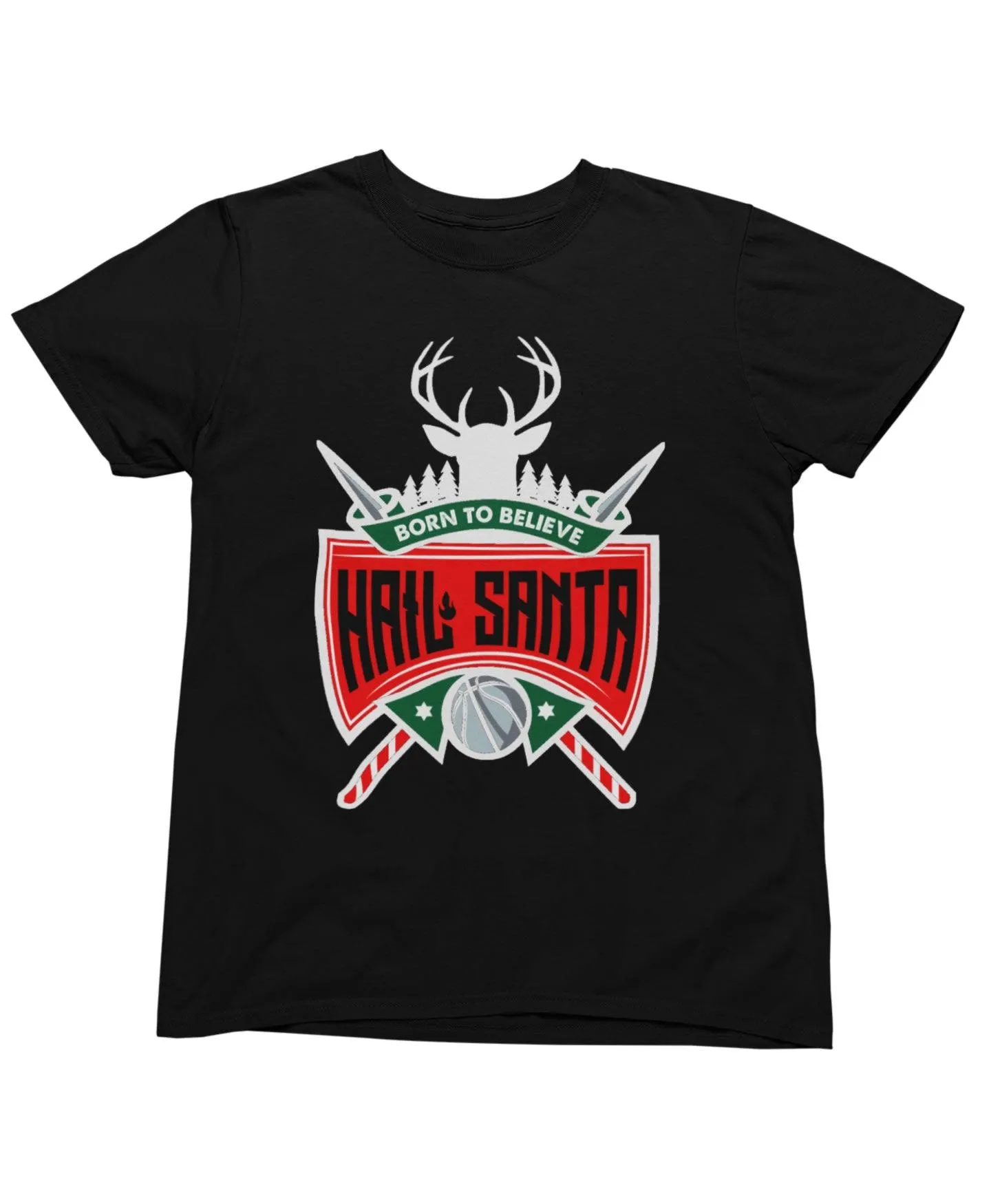 Hail Santa Unisex Christmas T-Shirt sold by 8Ball