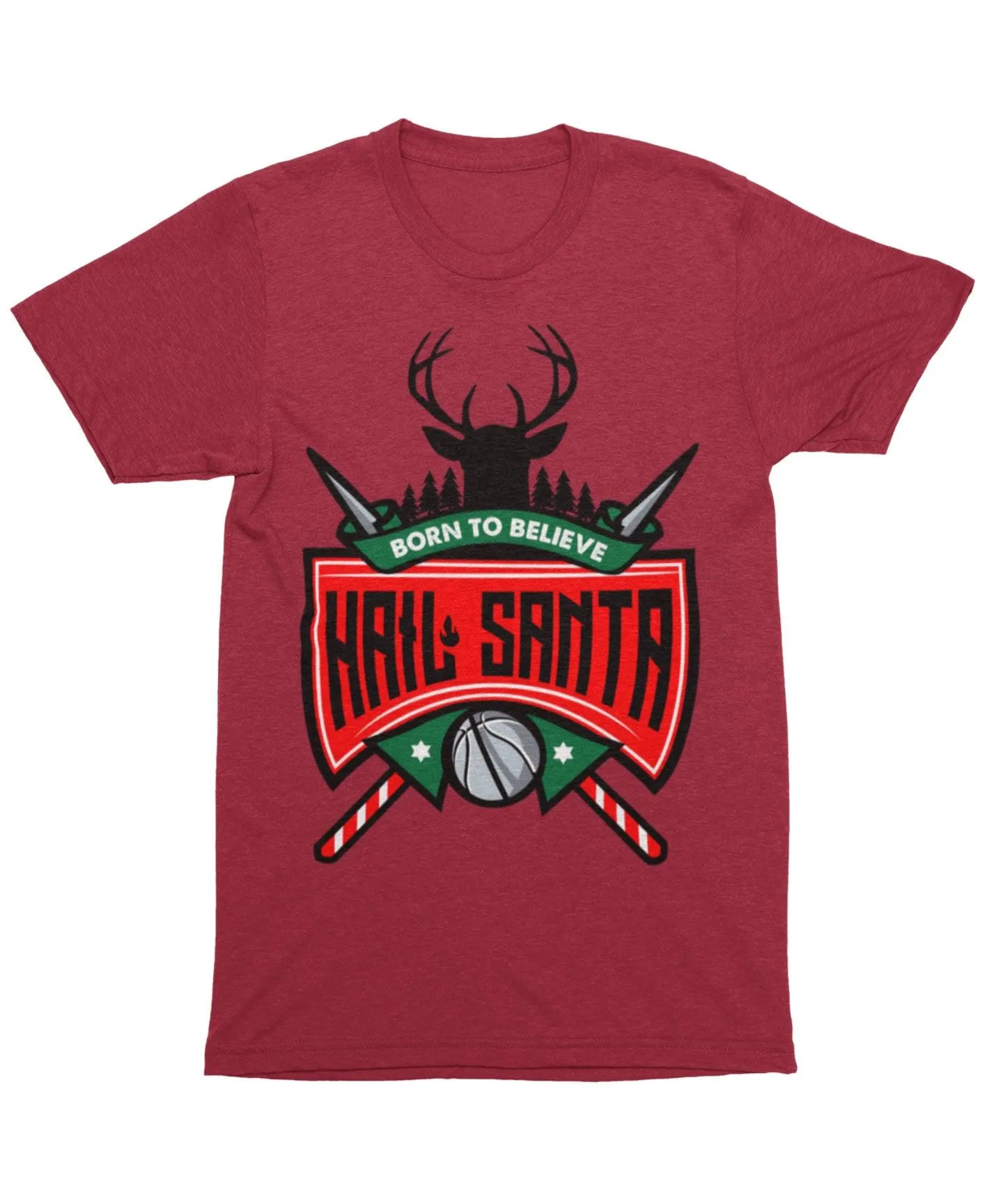 Hail Santa Unisex Christmas T-Shirt sold by 8Ball product image thumbnail 4