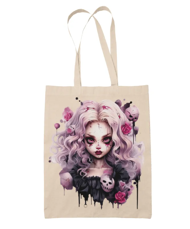 Gothic Barbie Tote Bag sold by 8Ball