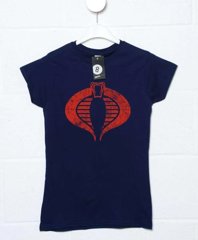 Distressed Cobra T-Shirt for Women sold by 8Ball