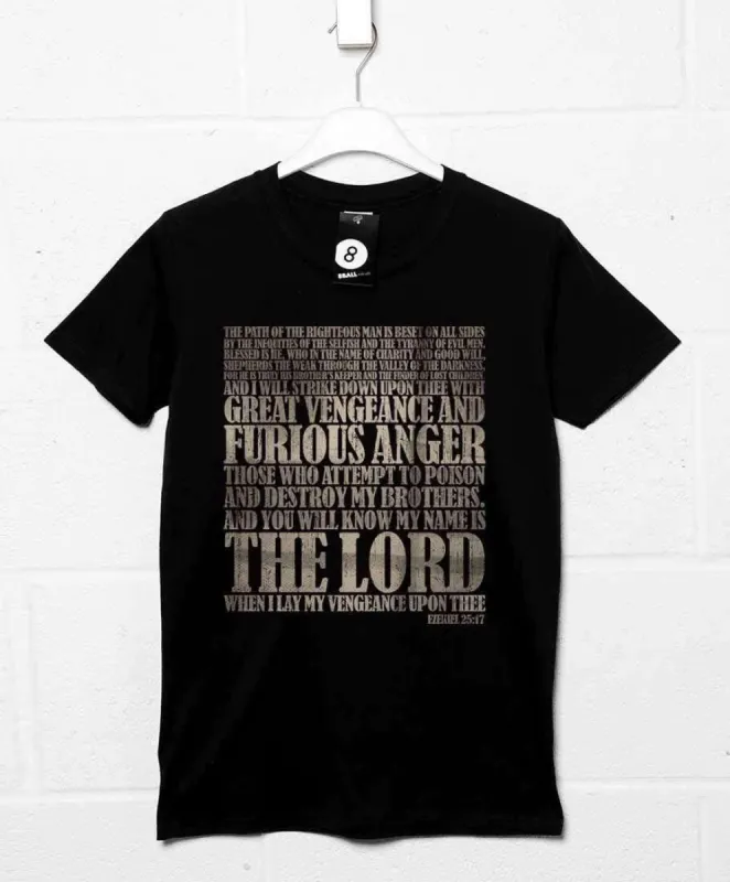 Ezekiel 25:17 T-Shirt sold by 8Ball