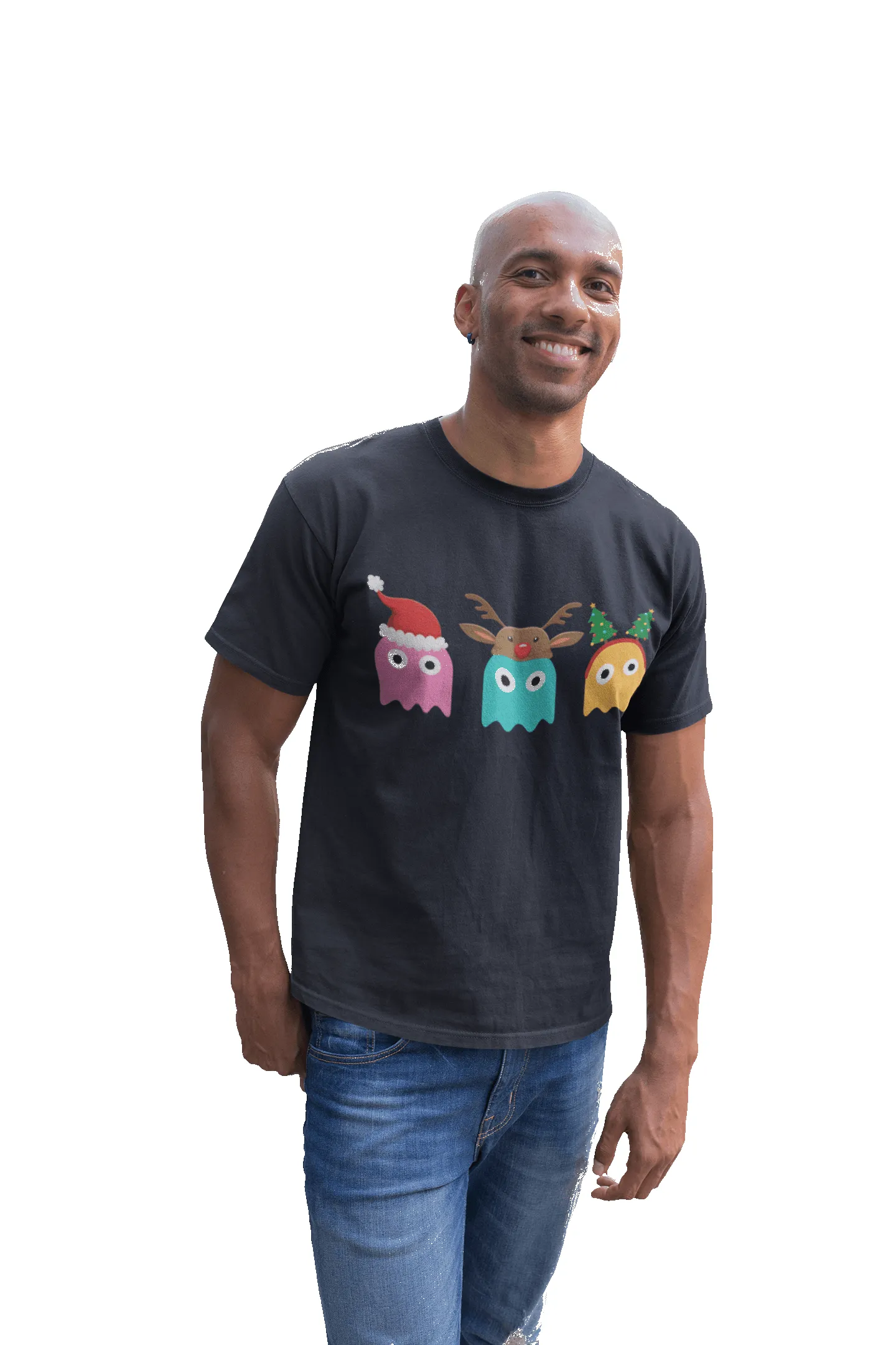 Unisex Adult Christmas Ghost Munching For Men and Women T-Shirt sold by 8Ball product image thumbnail 5