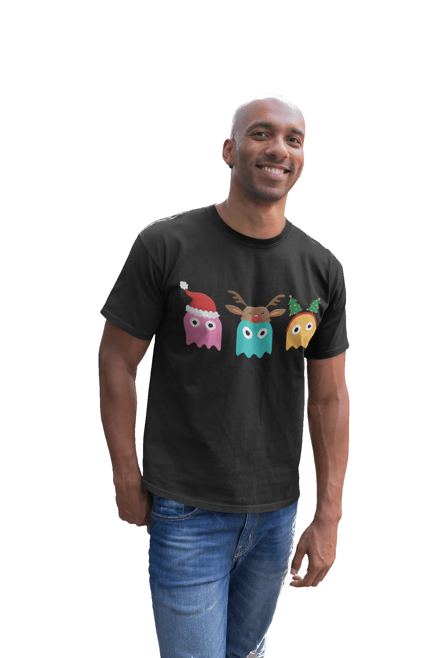 Unisex Adult Christmas Ghost Munching For Men and Women T-Shirt sold by 8Ball product image thumbnail 2