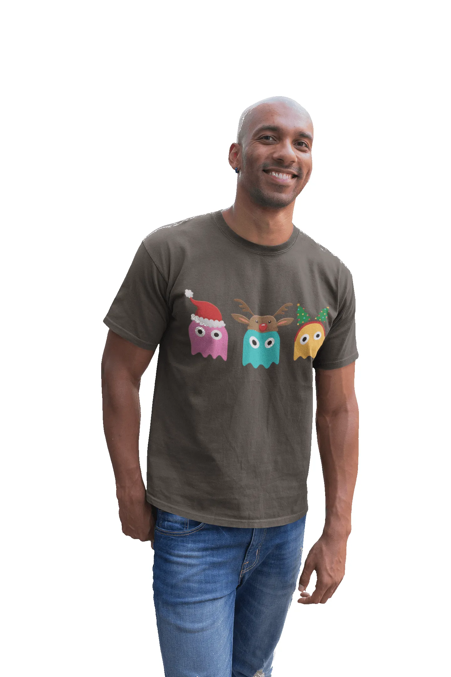 Unisex Adult Christmas Ghost Munching For Men and Women T-Shirt sold by 8Ball product image thumbnail 4